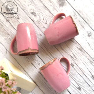 Pink Glaze Ceramic Mug Set