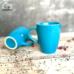 Cerulean Blue Coffee Mug Set of 2
